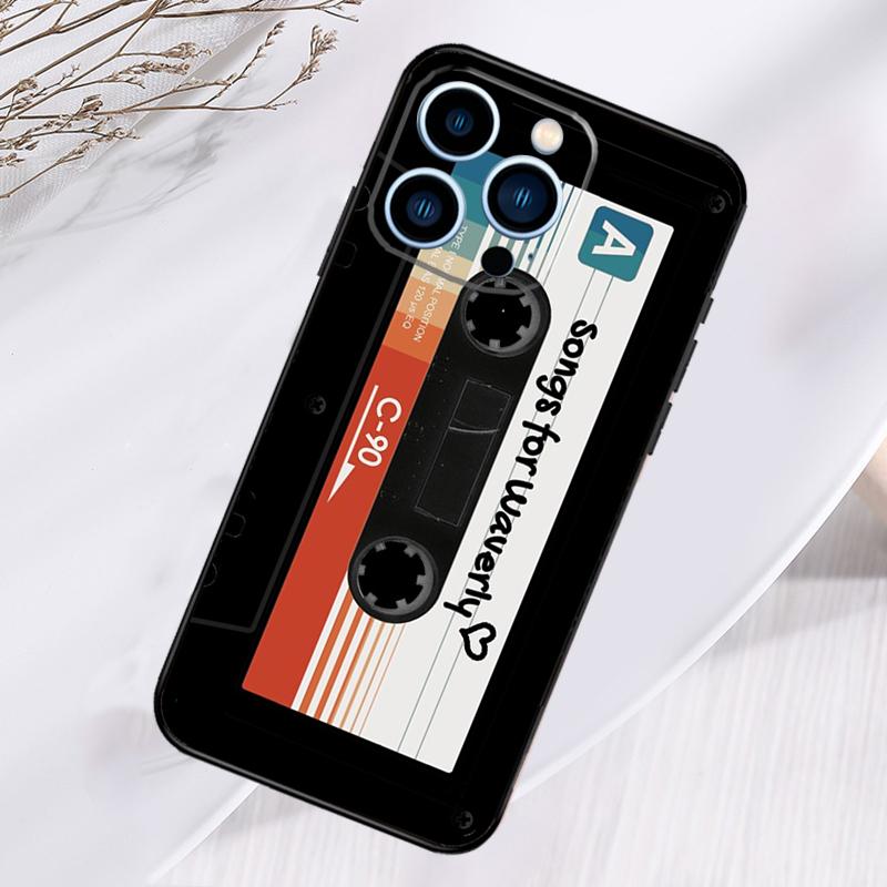 Cassette Mix Tape Phone Case For iPhone 17 Pro Max 16 15 13 12 11 14 Pro Max Plus 13 12 Mini 16e 17 Air Cover