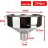 Large Stainless Steel Non-Magnetic Fueling Funnel for Industrial Tanks