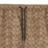 Coach SS23 Men's All-Over Logo Print Drawstring Swim Trunks Khaki CG112-OFZ-