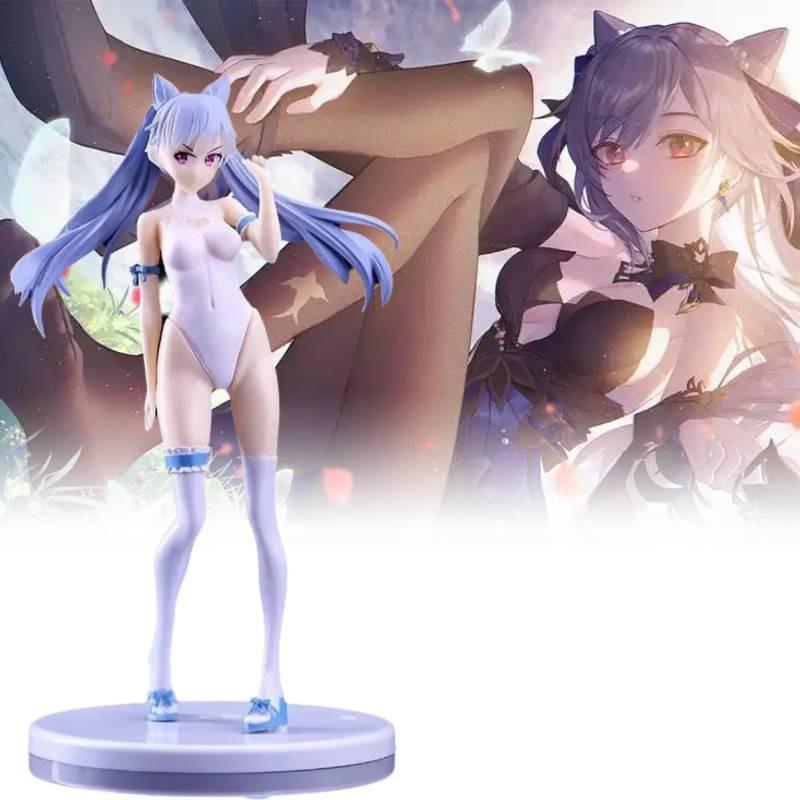 Impact Genshin Keqing Swimwear Figurine Game Cartoon Model Statuary Gift Toy