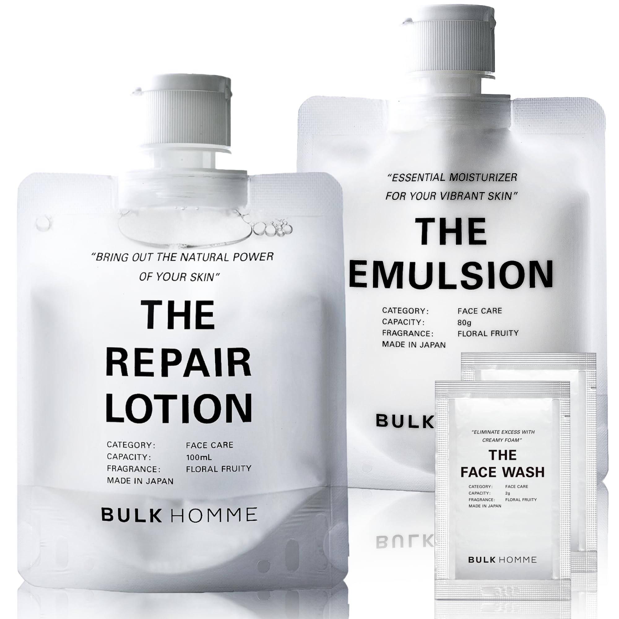 

Bulk Homme Emulsion 80 г Лосьон 100 мл Bulk Homme Product 2 Образца Уход за кожей Увлажнение [Обновление] Для мужчин и +