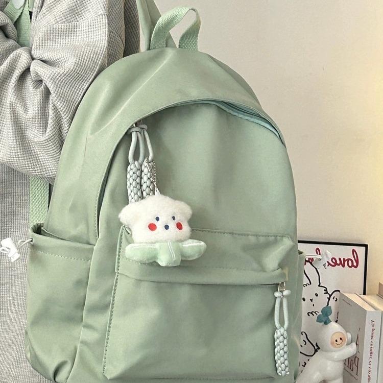 Schoolbag Schoolbag Female College Student Simple Design Junior High School Student Backpack Large Capacity Korean Version Mori Girls Travel Backpack