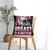 Tackle Breast Cancer Football Pink Ribbon Awareness Pillow Case Cushion Cover Creative Zipper Decor Pillowcase for Car 45x45cm