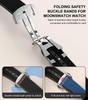REBANDACE Strap for Omega x Swatch MoonSwatch Watch Folding Buckle Compatible with and Curved Gapless Replacement Strap for Swatch No Jewels 20mm,