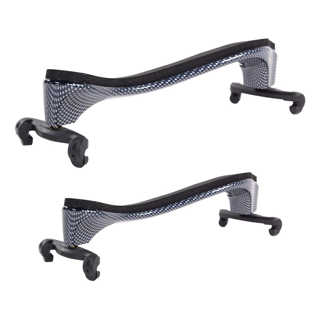 Violin ABS Shoulder Rest With Slight Height Adjustable Feet Imitation Carbon Fiber Rests Non-Slip Thickened Foam Shoulders Pad