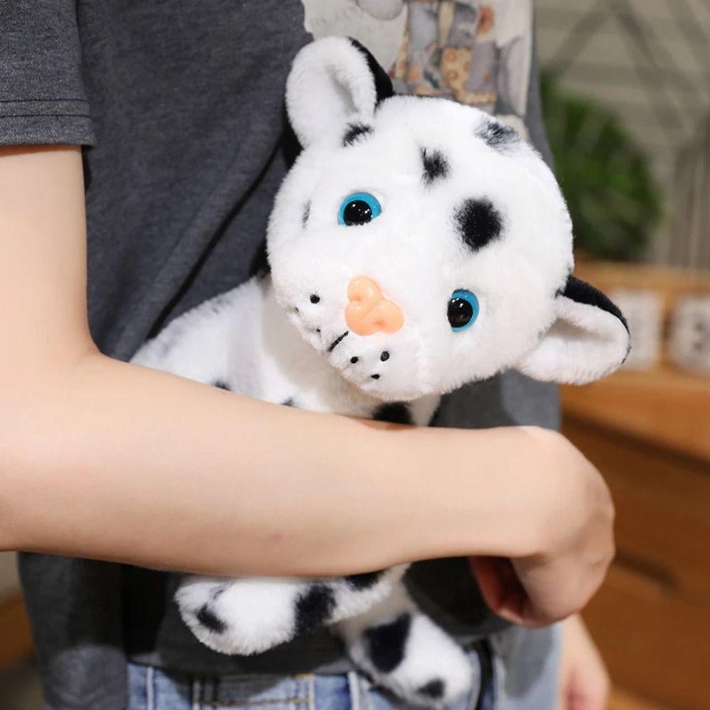 Sitting Lifelike Leopard Plush Doll Fluffy Animals Stuffed Toys  Children Toys