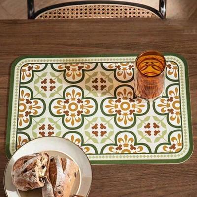 Retro Vibe Leather Placemat