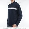 FootJoy DRY THROUGHLIGHT Chest Line Long Sleeve Mock Neck Shirt, Navy, Men's, Size XL (FJ-F24-S02, 32172-XL)