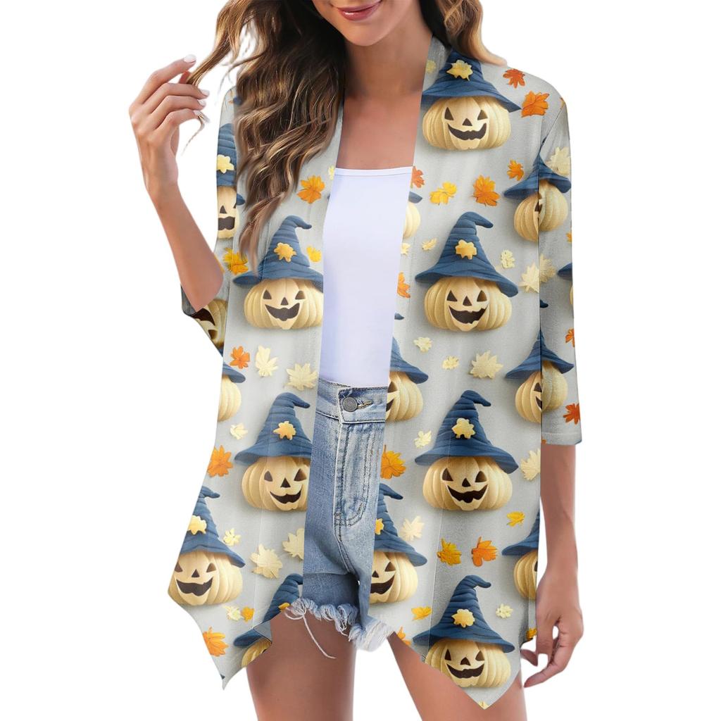 Women's Fashion Casual Cozy Halloween Cardigan Jacket
