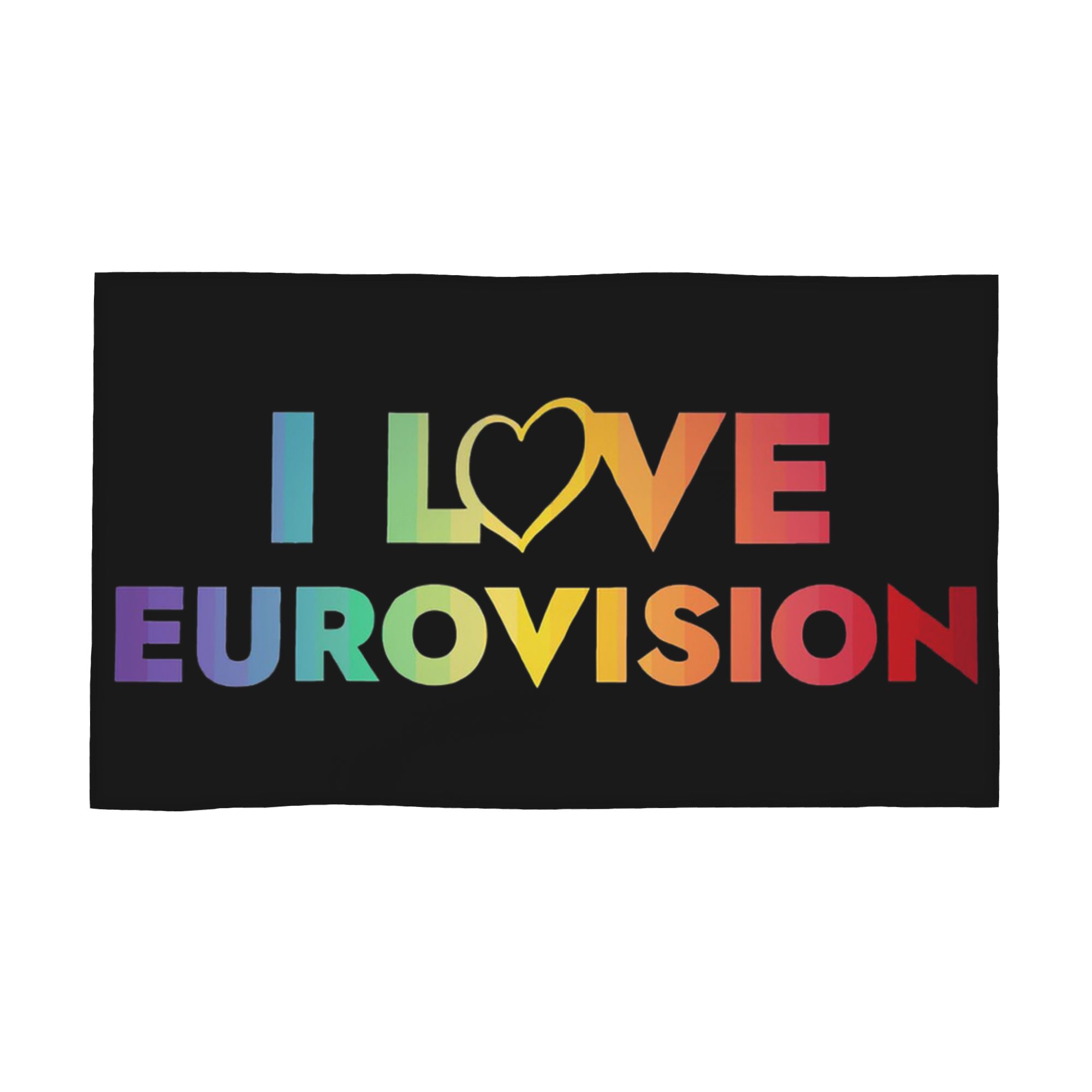 

I love Eurovision - rainbow pattern Soft Face Towel Quick Dry Pool Bath Cotton Towels Absorbent W40*H60(CM)
