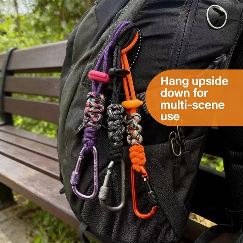 Verriegelbarer Karabinerhaken Getränkeflaschen-Lanyard Geflochtene Schnur Schlüsselanhänger-Lanyard Outdoor-Gebrauch