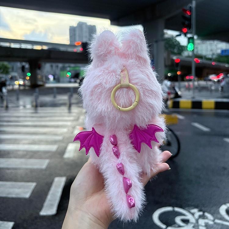 10cm For Labubu Clothes Big Angel White Pink Rabbit Plush Baby Clothes Cute And Fashionable Angel Cotton Doll Clothing Doll Sets