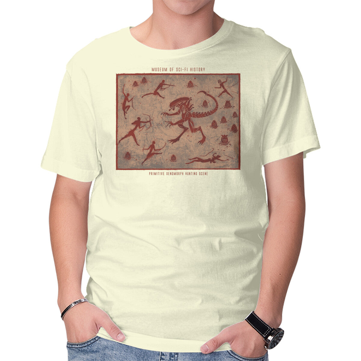 Unisex Crew Neck T-Shirt Alien Age Graphic Short Sleeve Casual Tee XS