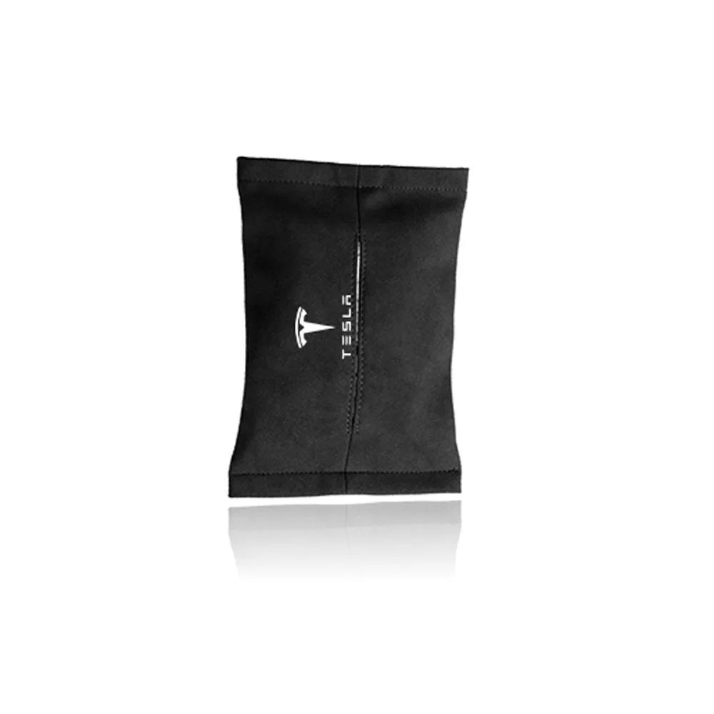 

Car Sticker Tesla Car Tissue Boxes Multifunctional Car Sun Visor Back Seat Hanging Tissue Bag Organizer For Tesla Model 3 Model For Tesla чорний