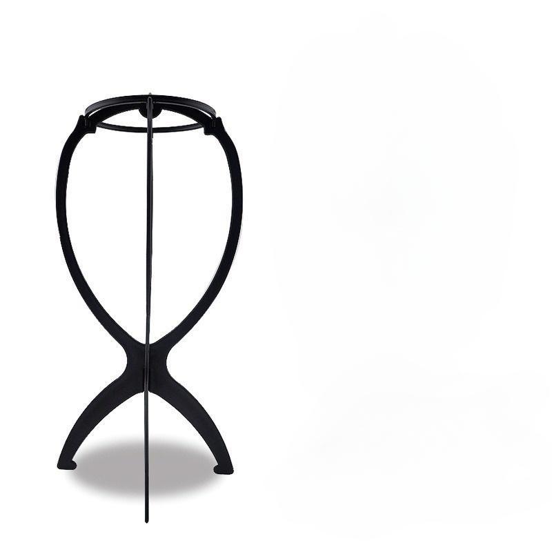 Plastic Folding Stable Durable Hat Display Wig Stand Mannequin Head Stand Portable Folding Beauty Hair Accessories Wig Stand