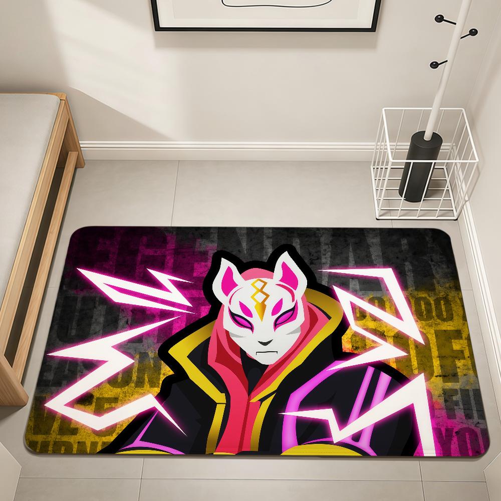 game cool funny art F-Fortnite Home Bedside Rug Kitchen Bath Floor Mat Hallway Balcony Carpet Entrance Doormat hogar Decor