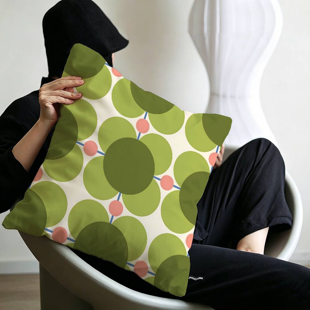 Art OOrla Kiely Flower Pillow Anime Pillow Sofa Bed Head Pillow Cover Cushion Cover x cm Fashion