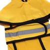 Dog Raincoat With Reflective Strip Hooded Puppy Waterproof Rain Jacket Lightweight Pet Rainwear For Outdoor Walking Safety Coat