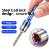 1/5Pcs High Hardness Colorful Sockets 8mm Impact Socket Hex Shank Socket  for Pneumatic Screwdriver