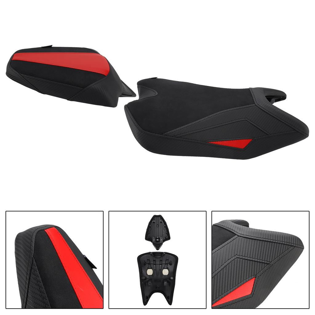 Front&Rear Raider Passenger Cushion Kit Black For Aprilia Rs457 Rs 457 2024-2025