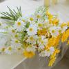 5 Pcs Small Daisy Simulation Chamomile Orchid Chrysanthemum Plastic Fake Flower Home Decoration Ornament Flower