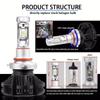 Lampada Auto H4 LED H7 H11 6000K HB3 9005 HB4 9006 Lampadine LED per Fari Auto 50W 6000LM Faro Auto