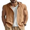 Men's Hooded Sleeveless Shirt Cotton Slim Fit Pullover