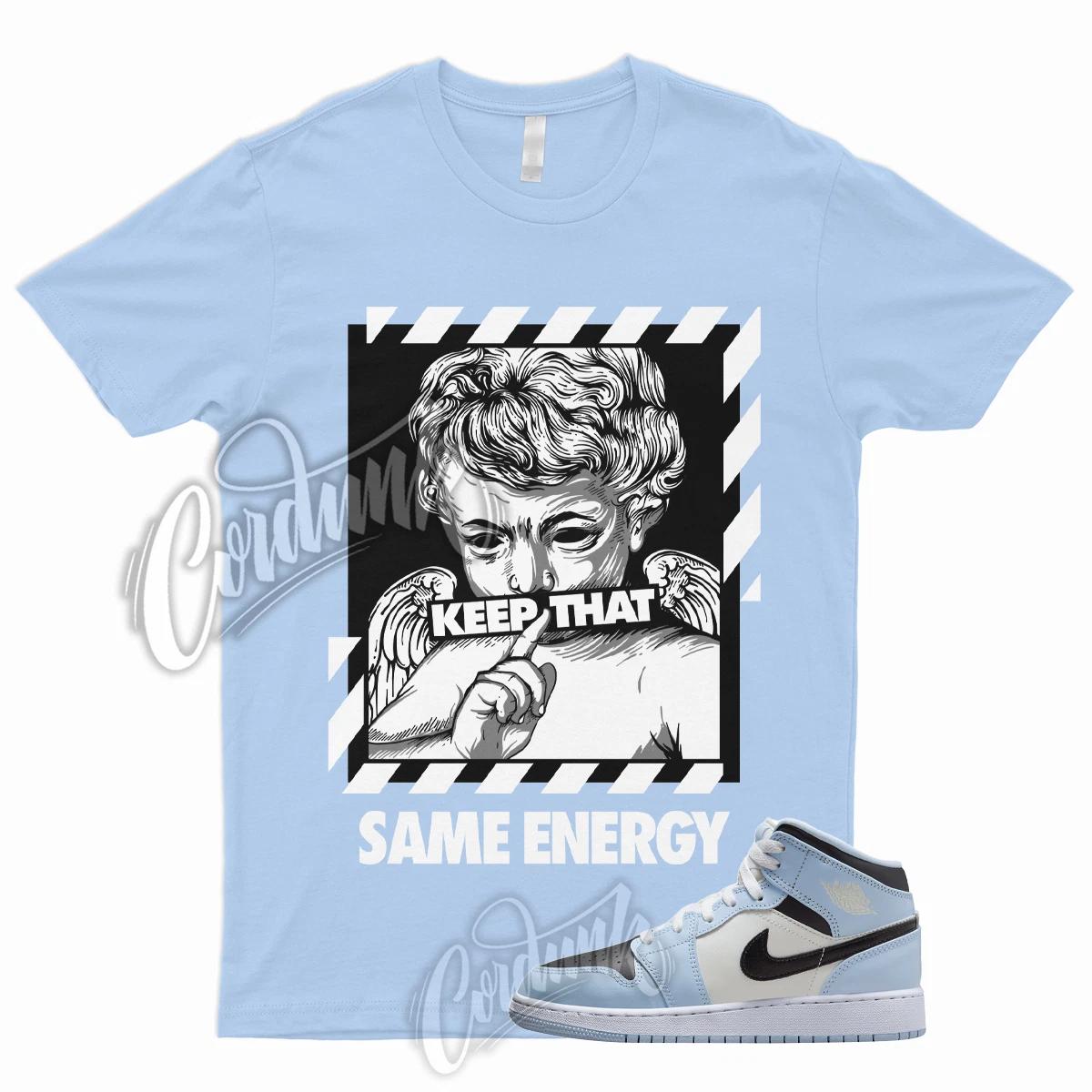 

ENERGY Shirt for 1 Mid GS Ice Blue UNC Powder Light Black Sail White University L