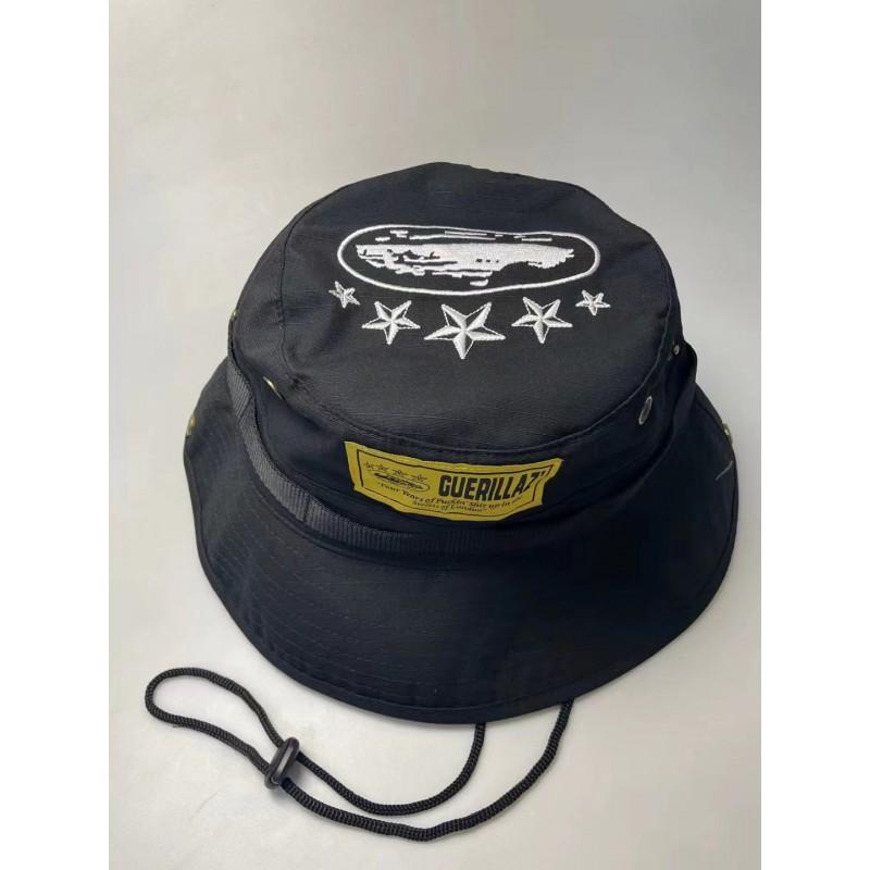 Corteiz 5 Starz Guerrillaz Bucket Hat Men Women - Wide Brim Sun In Acrylic UV Protection All Season