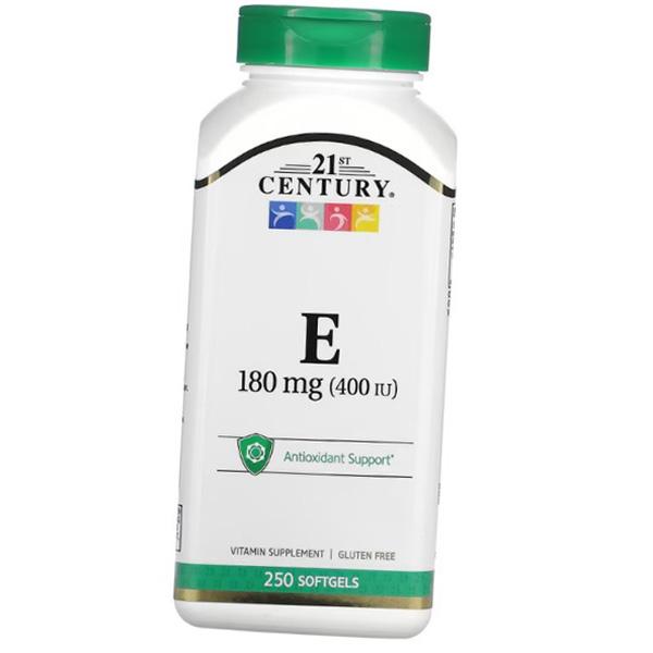 Витамин Е, Смесь токоферолов, Vitamin E 400, 21st Century(36440003)