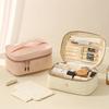 Makeup Bag With Waterproof Nylon Travel Organizer For Cosmetics And Toiletries