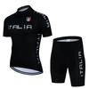 Mens Cycling Jersey Set Short Sleeve Breathable Quick-Dry Bike Riding Outfit Sportswear