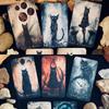 The Haunted Cat Tarot Deck - 78 Card Tarot Deck Featuring Original Surreal & Fantasy Feline Art By J Edward Neill 10.3*6cm