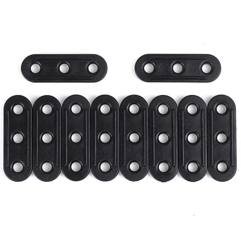 10 Camping Tarpaulin Stan Kabeláž Ohnutý běhoun Stan Clip Lock Lanový Napínač