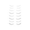 BLOWFISHFUGU Wimpern Tattoo Patch Gesichtsaufkleber Tattoo Patch Damen Tattoo Sticker Unter Wimpern Tattoo Sticker 8 Paar Set, 01+02 4p, 1 Set