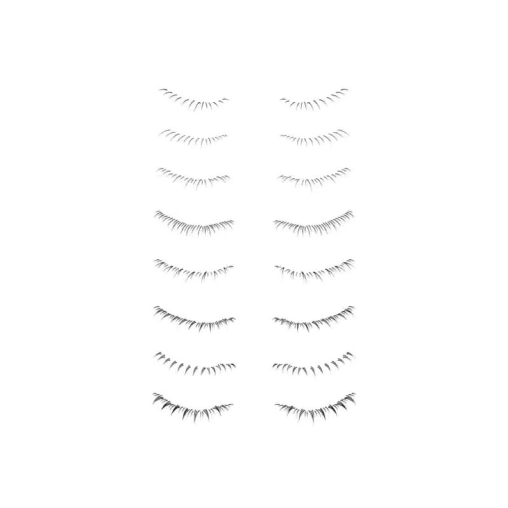 BLOWFISHFUGU eyelash tattoo patch face sticker tattoo patch women's tattoo sticker under eyelash tattoo sticker 8 pairs set, 01+02 4p, 1 set