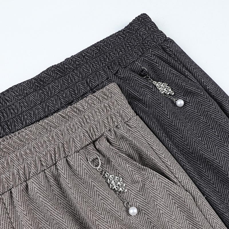 2025 Women's High Waist Wide Leg Pants - Fashionable Slimming for Spring and Autumn, Perfect for Middle-Aged and Elderly Casual Wear.