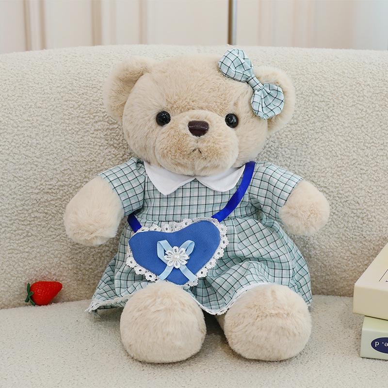 New Couple Teddy Bear Plush Toy Confession Doll Wedding Bed Press Doll Video Game City Redemption Baby