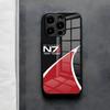 N7 Mass Effect Phone Case For IPhone 17 Air 16 E Pro Max 15 14 13 Mini 12 Pro 11 Max Plus Black Glass Cover