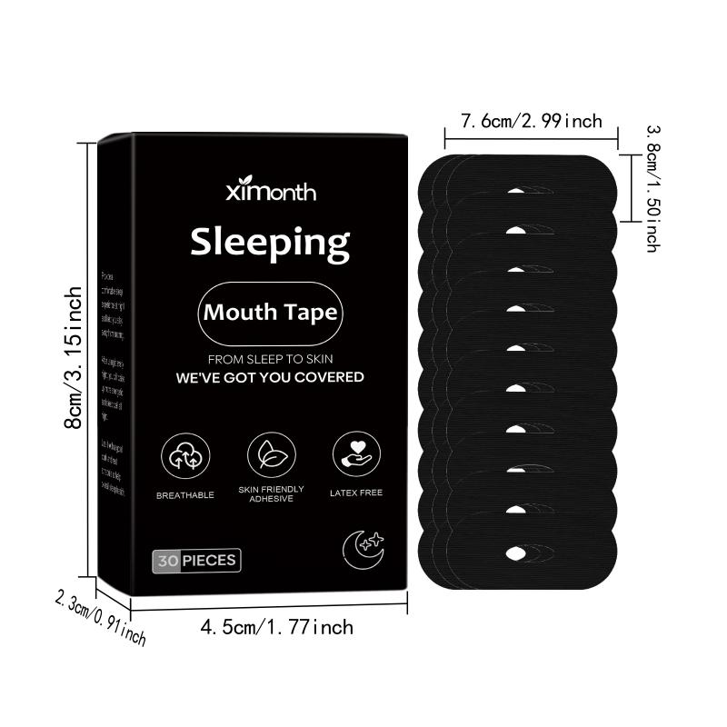 30Pcs Anti-Snoring Stickers Adult Night Sleep Lip Nose Breathing Improving Patch Mouth Correction Orthosis Tape Snoring Relief
