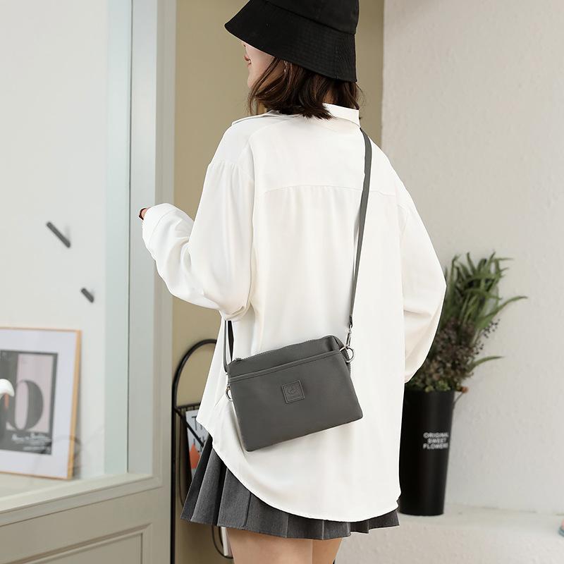 Damentasche, neue lässige Damen-Umhängetasche, einfarbige einfache Umhängetasche, lässige Nylontasche, Handytasche für Damen