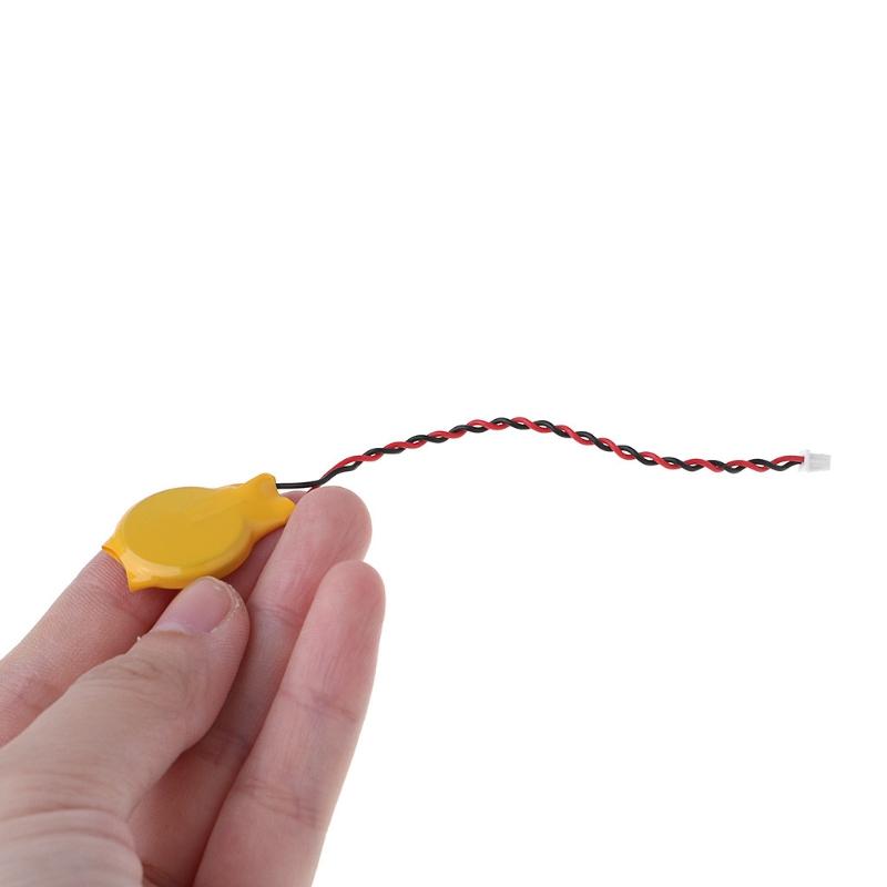 5PCS/LOT CR2032 2032 Battery with Wire 2pin Laptop Motherboard BIOS CMOS Battery with Wire Disassemble Button Battery