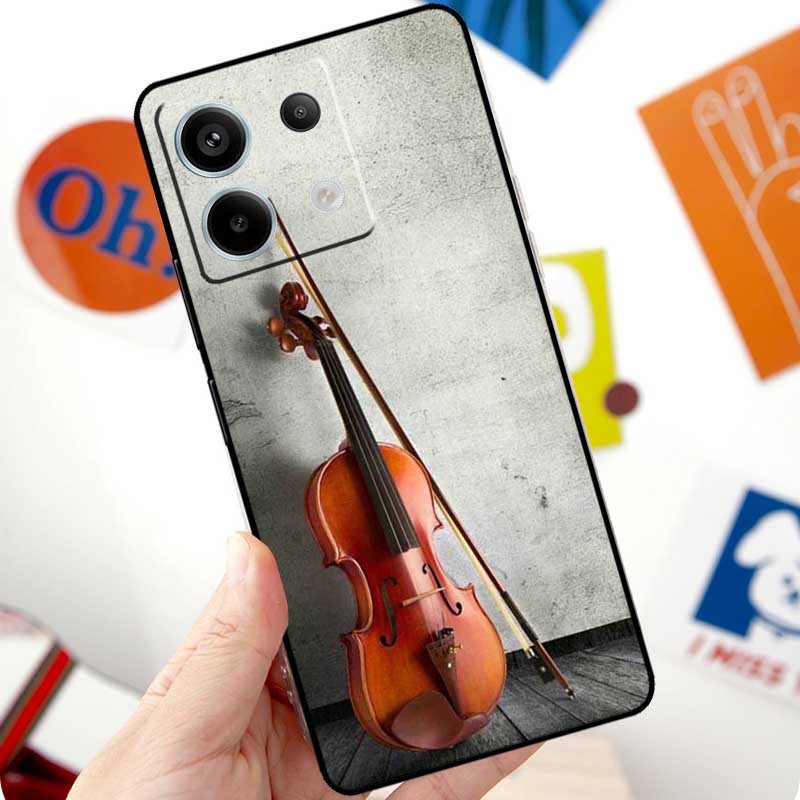 Elegant Violins Bow Sheet Music Funda For Xiaomi Redmi Note 13 10 11 12 14 15 Pro Plus Case For Redmi 15 12C 13C 14C 10C 15C