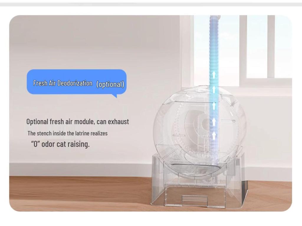 Smart Automated Cat Litter Box: Fully Enclosed, Electric, Deodorizing, Anti-Splash, Self-Cleaning.