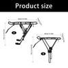 Universal Metal Rear Bike Rack For Mountain And Road Cycles With 55Lbs Load Capacity