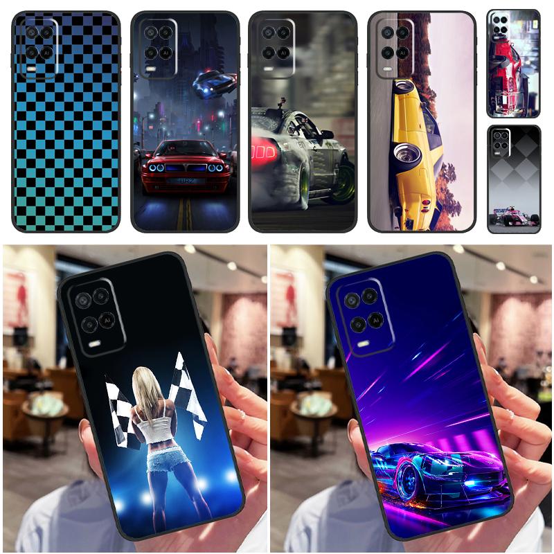 Boy Racer Car For Oppo A78 A98 A80 A40 A60 A18 A38 A58 A15 A17 A77 A74 A94 A54 A57S A16 A76 A96 Phone Case