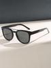 Retro Unisex Double Bridge Square Sunglasses - Fashionable, Versatile, Simple, Trendy Outdoor Sun Protection