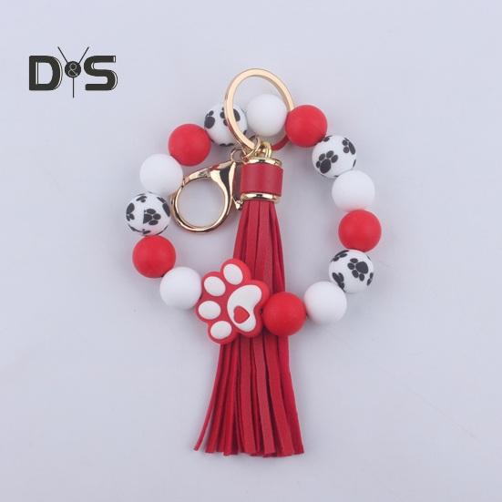 Силиконовый браслет с бусинами — фото 9