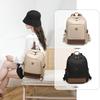 Schoolbag New Simple Color Matching Backpack Women's Commuter Versatile Backpack Leisure Large Capacity Student School Bag Wholesale