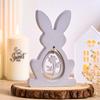 3D Rabbit Silicone Mold DIY Easter Mushroom Egg Hanging Pendant Craft Making Plaster Resin Casting Molds Home Dec Bunny Art Gift